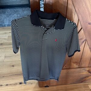Polo by Ralph Lauren Black and White Striped Shirt
